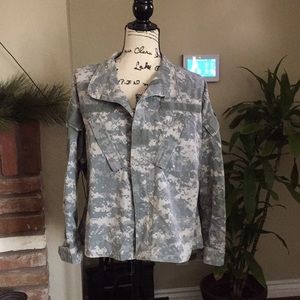 Vintage Army jacket Men  combat uniform size m color green army